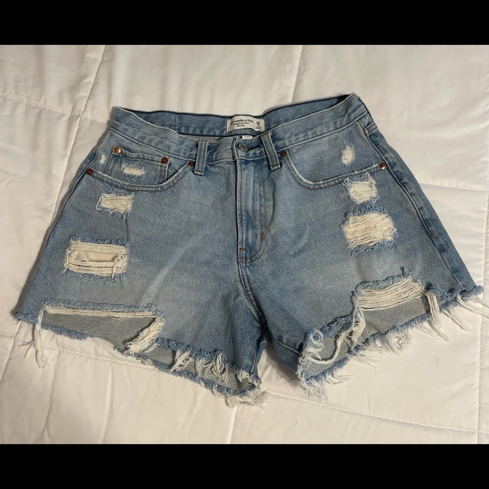 Abercrombie Curve Love Mid-Rise Boyfriend Shorts